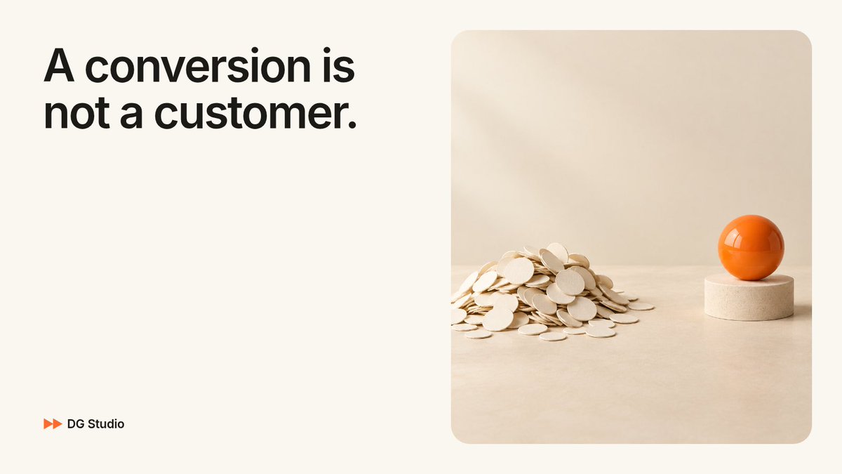 DGStudioLA's tweet photo. Google Ads can call a click a conversion. Your business counts customers. Judge the campaign on revenue. https://t.co/6oxeiNgvnE https://t.co/NsymQzpWD2