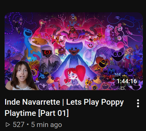 MLSpence3D's tweet photo. oh thats inde navarette playing poppy playtime https://t.co/p5Aq3ViFD1