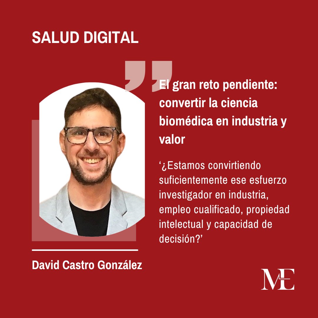 nmeconomics's tweet photo. España destaca en investigación biomédica. El próximo reto es convertir ese conocimiento en industria, empleo cualificado e innovación escalable.

David Castro González lo analiza en nuevo número de New Medical Economics

🔗 https://t.co/3r4n7OuGW9

#NME239 https://t.co/0dYGcS7WZb