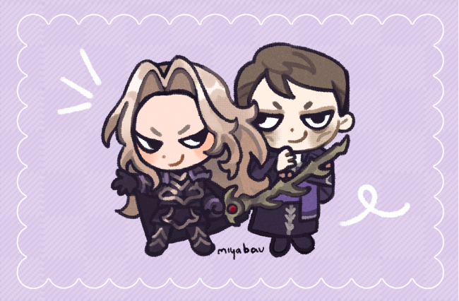 miyabau's tweet photo. [art/fefw] someone will die. . . it's you! #fortunesweave #diefabi https://t.co/nGaLcRZRcM