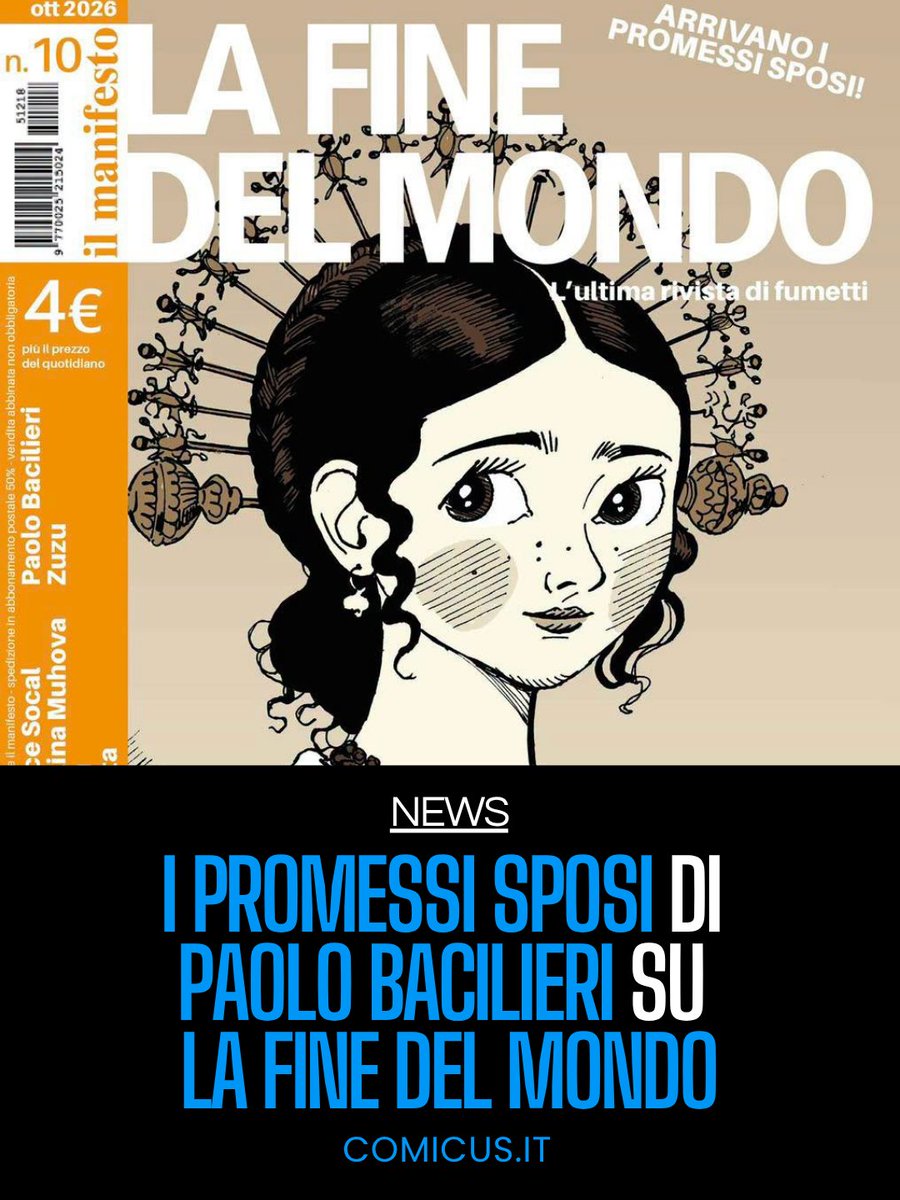 comicus_it's tweet photo. I Promessi Sposi di Paolo Bacilieri su La fine del mondo: https://t.co/Jjk3bdXqRM https://t.co/gDj0q0u1SA