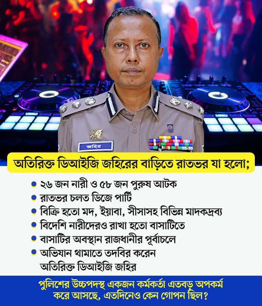 ZerinTasnim__'s tweet photo. পুলিশের উচ্চপদস্থ একজন কর্মকর্তা এতবড় অপকর্ম করে আসছে, এতদিনেও কেন গোপন ছিল? https://t.co/a4ZcuRlUYx