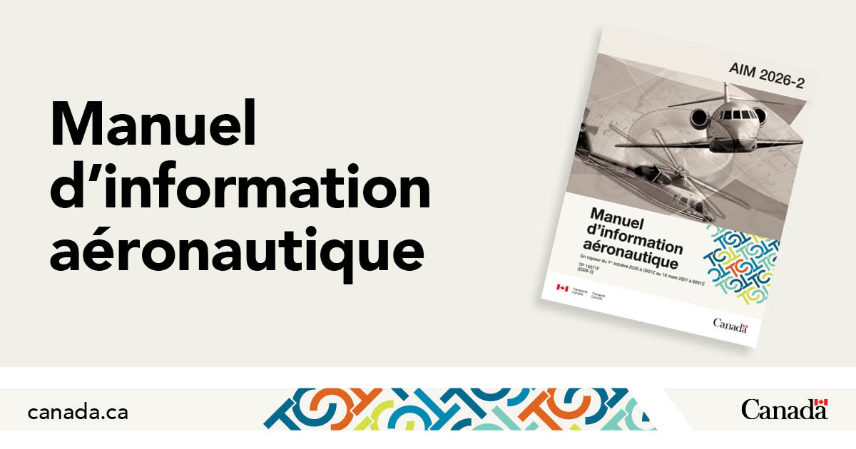 Transports_gc's tweet photo. Avis aux #pilotes! ✈️
La nouvelle édition du Manuel d’information aéronautique est maintenant disponible sur notre site Web.
Ne pilotez pas la tête dans les nuages : connaissez les dernières consignes sur les procédures et la sécurité aériennes. #AvGeek https://t.co/zZLAcJfmkm