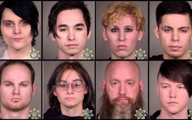 SeattleIndepen1's tweet photo. I want you to sit with something for a moment.  Because it’s big and it’s horrifying and it’s being completely overlooked.  

The key strategy the Dems are talking about is creating a coup by getting Trump to use the insurrection act.  

All of it is based on trying to get an overreaction from the Trump administration against protesters.  This necessarily means they want protesters to be maimed or killed. 

Without that, the rest of their elaborate scheme fails.  This is their keystone. 

Which means they have a frontline, sufficiently brainwashed infantry that they have cultivated that they feel operationally capable of doing this.  And the leaders are perfectly willing to do it. 

That’s one of the reasons Antifa was created.  Think deep for a moment: they are targeting vulnerable and mentally ill people and cultivating them for what are effectively suicide missions.  All with the simultaneous moral corruption of insisting they are defending democracy. 

From there, it’s not much of a stretch to realize that this kind of destruction of the vulnerable for their political objectives is standard operating procedure with these folks. 

Look at these Antifa people.  They all look mentally ill.  Traumatized.  Thwarted.   

Dwell on that for a moment.  Let it marinade.