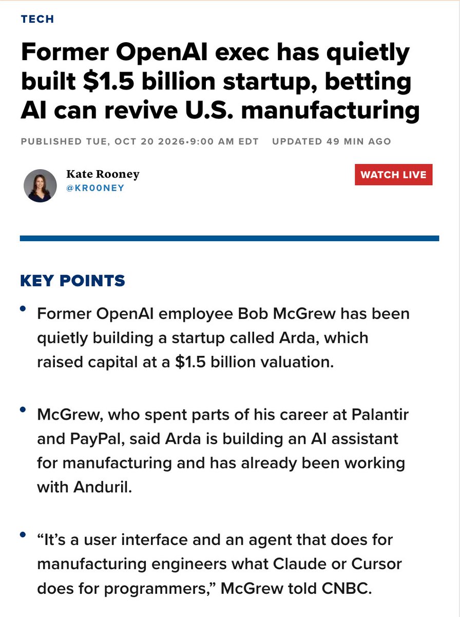 pxd's tweet photo. We’ve been talking about how the industrial wave is coming. With @Arda_Industries, it’s officially here.

Today, Arda comes out of stealth with an AI agent that turns CAD files into assembly instructions. It’s already been deployed across every division at @anduriltech, reducing engineering workflows from 30 hours to 2.5.

That's step one of a three-act plan. Next: use those instructions to train robotic production lines that adapt quickly to new designs. Then: make it possible to build anything domestically.

Thrilled that we at @Felicis have joined this round. More at @felicis: https://t.co/8NTAiYH0Xx