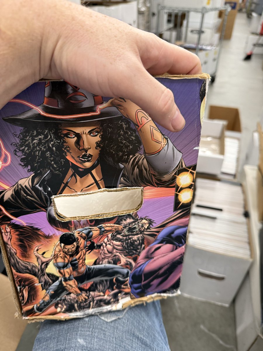 MarrkMulgrave's tweet photo. At my comic shop, processing vintage books and look what I found in our warehouse! @EricDJuly @TheRippaverse https://t.co/JZHFn86Zs9