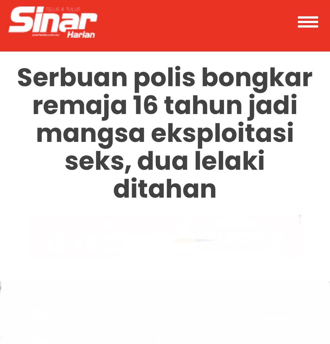 Aisehman's tweet photo. Memula terkejut gak benda macam eksploitasi seks remaja bawah umur boleh terjadi kat negeri macam Perlis.

Lepas tu aku teringat kes DNAA ahli Parlimen PAS dari Arau, dan rasa terkejut aku terus hilang. https://t.co/l0CQTsAZUU