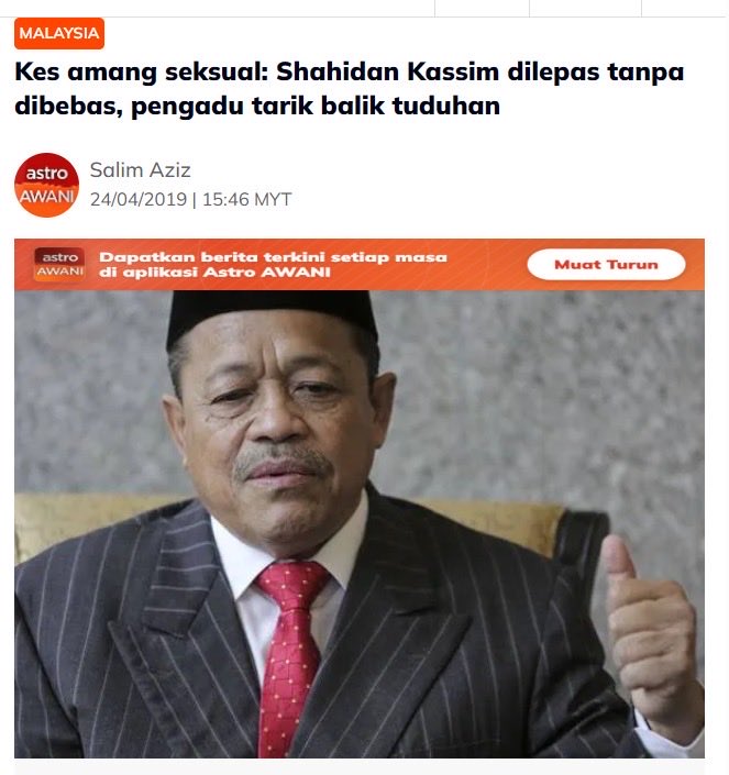 Aisehman's tweet photo. Memula terkejut gak benda macam eksploitasi seks remaja bawah umur boleh terjadi kat negeri macam Perlis.

Lepas tu aku teringat kes DNAA ahli Parlimen PAS dari Arau, dan rasa terkejut aku terus hilang. https://t.co/l0CQTsAZUU