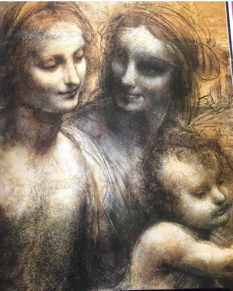 RamellaUgo's tweet photo. Leonardo da Vinci 
Cartone di Sant'Anna 4 immagini vedere singolarmente https://t.co/n7dUmz3hkq