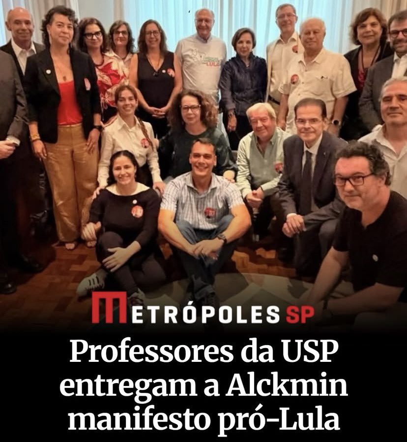 DamaDeFerroTV's tweet photo. DESURGENTE 🤡

Nossa! Que surpresa! 
Professores da USP, aqueles que ganham em média quase 30 salários mínimos por mês para entregar pastel de vento ideológico à população, e responsáveis pelo despencar da universidade em todos os rankings, apoiarão o chefe da seita-quadrilha lulo-psolista.