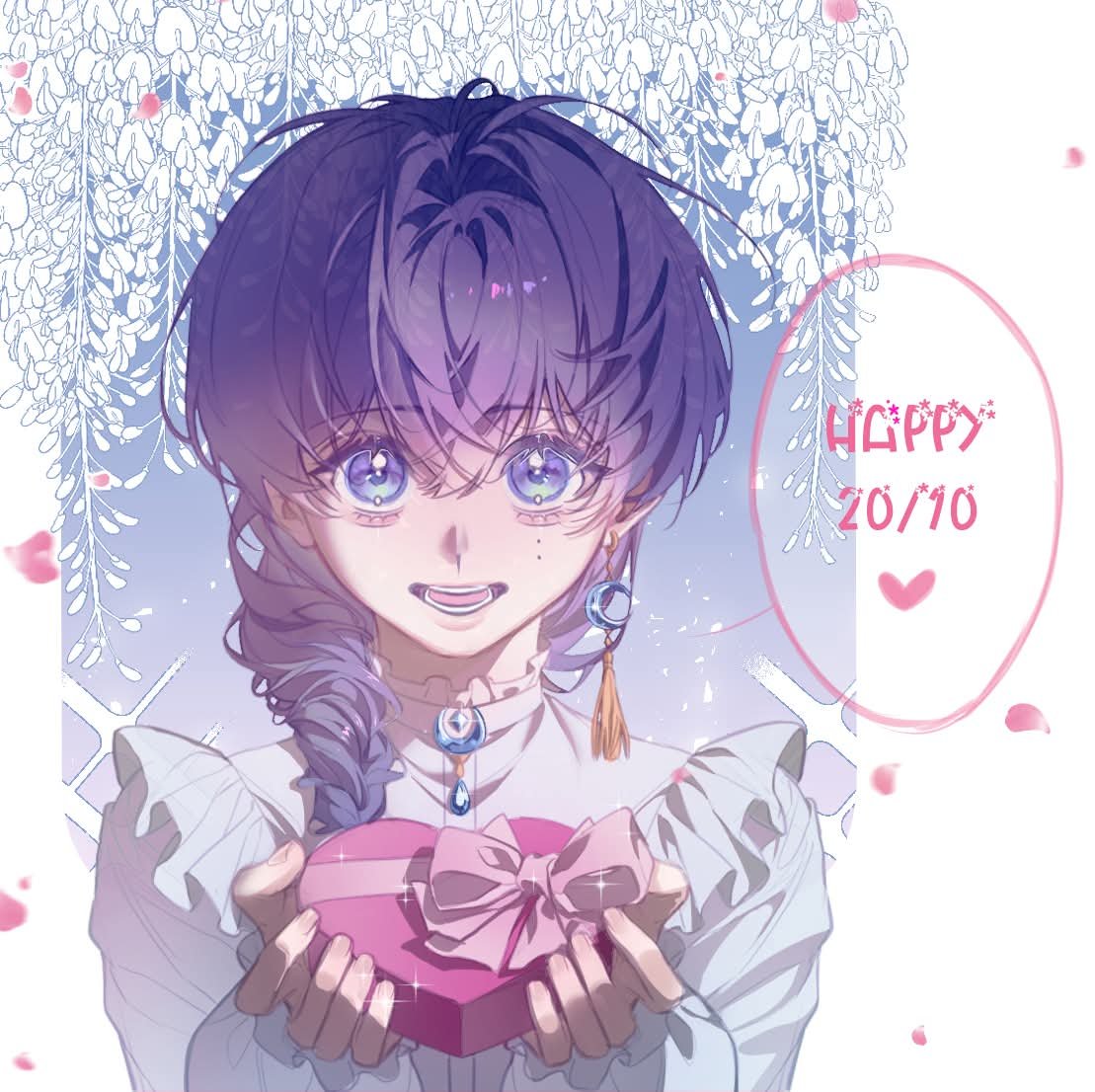 rayray5700's tweet photo. A little late but 
Happy 20/10 Day!~♡
A gift from my lovely OC, Lapis! 

#OC https://t.co/kly2hw7k9E