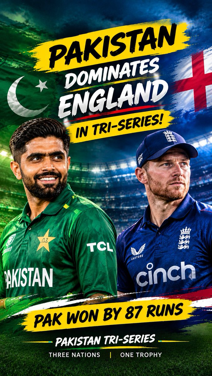 pakpitch1's tweet photo. Pakistan thunders past England by 87 runs! 
victory for the Green Shirts! 🏆🇵🇰

#BabarAzam #PakistanCricket #PAKvsENG #GreenShirts #CricketUpdates https://t.co/BALWefcirp
