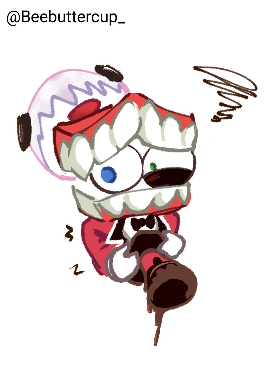 Beebuttercup_'s tweet photo. Poor Caine... but he looks delicious 🍪

#tadc #caine #TheAmazingDigitalCircus 
#cainetadc #cookierunkingdom https://t.co/R8cCK4yxYy