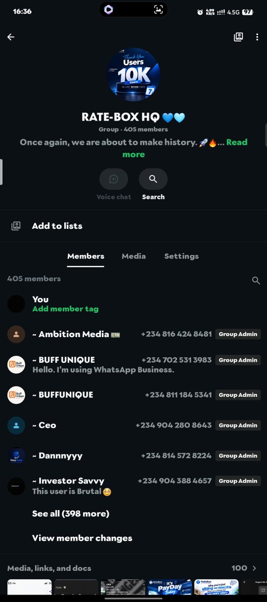 LUMINOUS_XTG's tweet photo. @officialEFCC The name of the Platform is "Ratebox" 
These are the admins below 👇 https://t.co/4LGh9Lrfrs