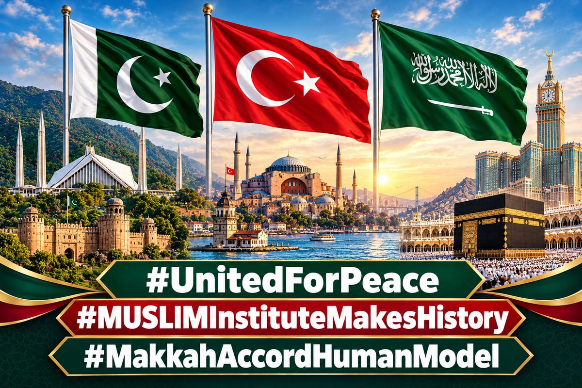 Maqbool23148191's tweet photo. #UnitedForPeace
#MUSLIMInstituteMakesHistory
#MakkahAccordHumanModel https://t.co/khTFkz2as4