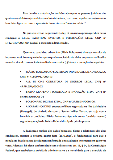 rodolfoprado's tweet photo. URGENTE: VEJA O DESAFIO DE LULA ONDE LIBERA O SEU SIGILO E DE SEUS FAMILIARES #LiberaOSigiloFlavio https://t.co/atkRd0KqBd