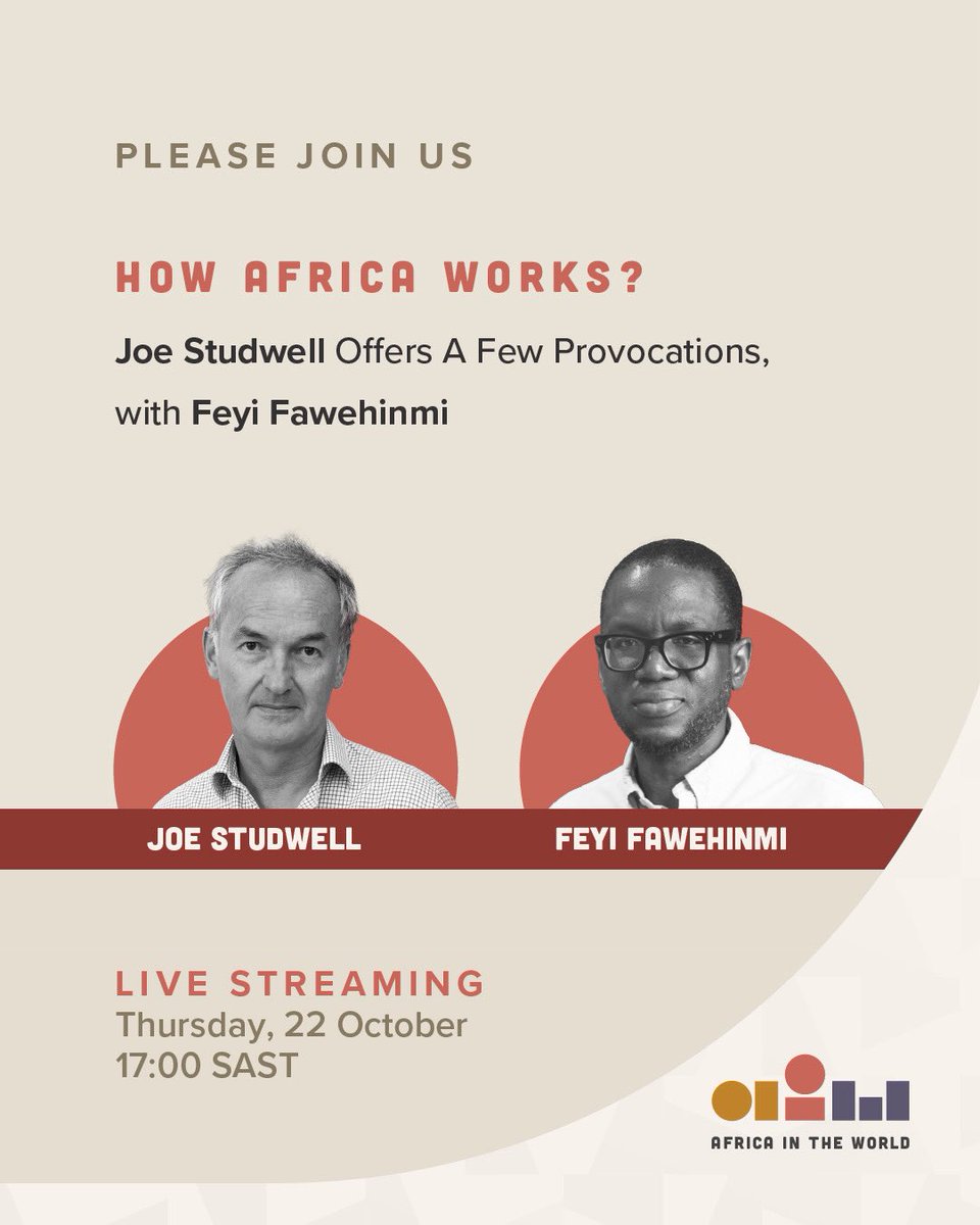 DoubleEph's tweet photo. I’m going to be in conversation with Joe Studwell on Thursday evening. Will be live-streamed on YouTube here - https://t.co/IGqEXDsTPf https://t.co/cWTPJEhIIw