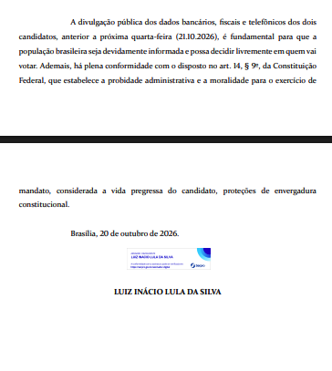 rodolfoprado's tweet photo. URGENTE: VEJA O DESAFIO DE LULA ONDE LIBERA O SEU SIGILO E DE SEUS FAMILIARES #LiberaOSigiloFlavio https://t.co/atkRd0KqBd