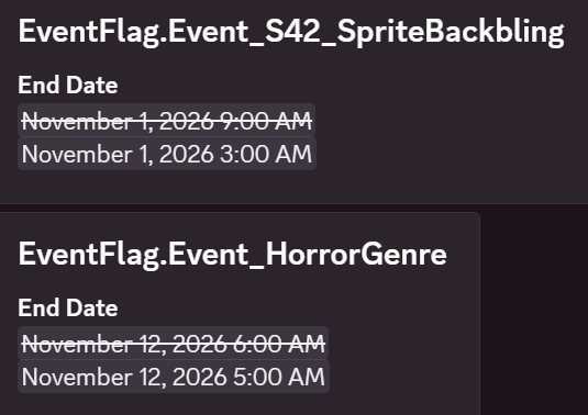 FireMonkey's tweet photo. Epic Games has updated the end time for earning Sprites on the Pixel Sprite Trainer Back Bling to end November 1st @ 3 AM ET (Downtime)

Also, the UEFN Horror "Play with Friends" quests have been set to end an hour earlier. https://t.co/E7cOzpA9je