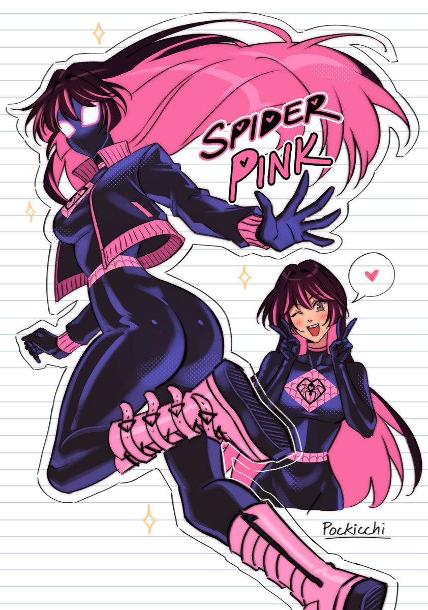Pockicchi's tweet photo. remember when i gave birth to spider-pink ... is it time to bring her back? 😳 https://t.co/LOI7OApbbQ