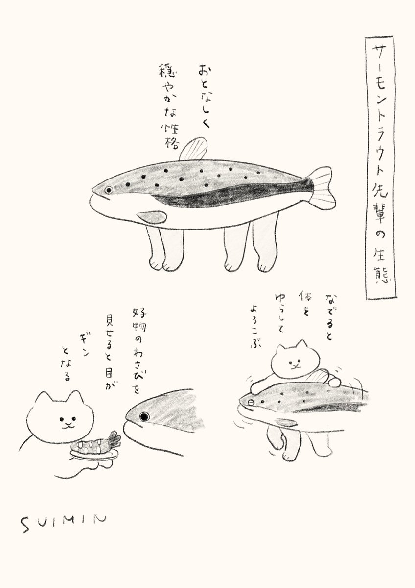 suimin_tter's tweet photo. サーモントラウト先輩の生態 https://t.co/T2A5ejNGq4