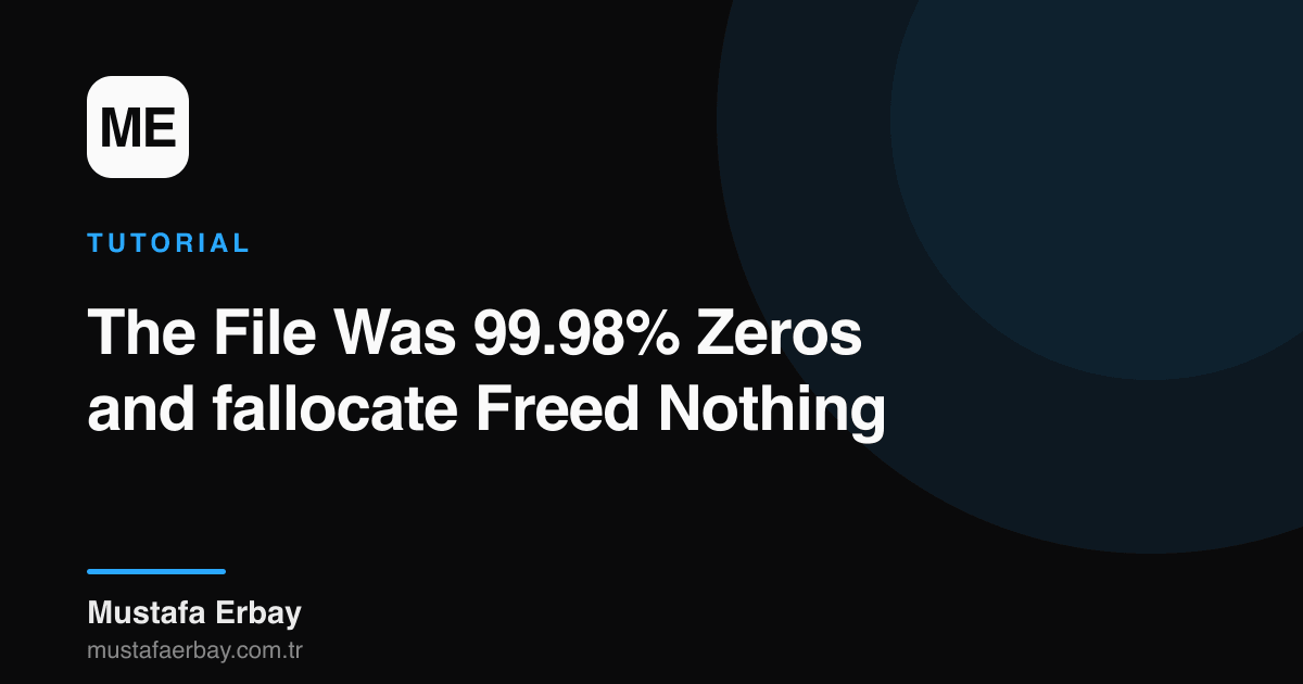 merbay86's tweet photo. My file was 99.98%
#Linux #Filesystem #Ext4 #Sysadmin
https://t.co/qy7fEtyoEW https://t.co/sfYpCvgxyJ