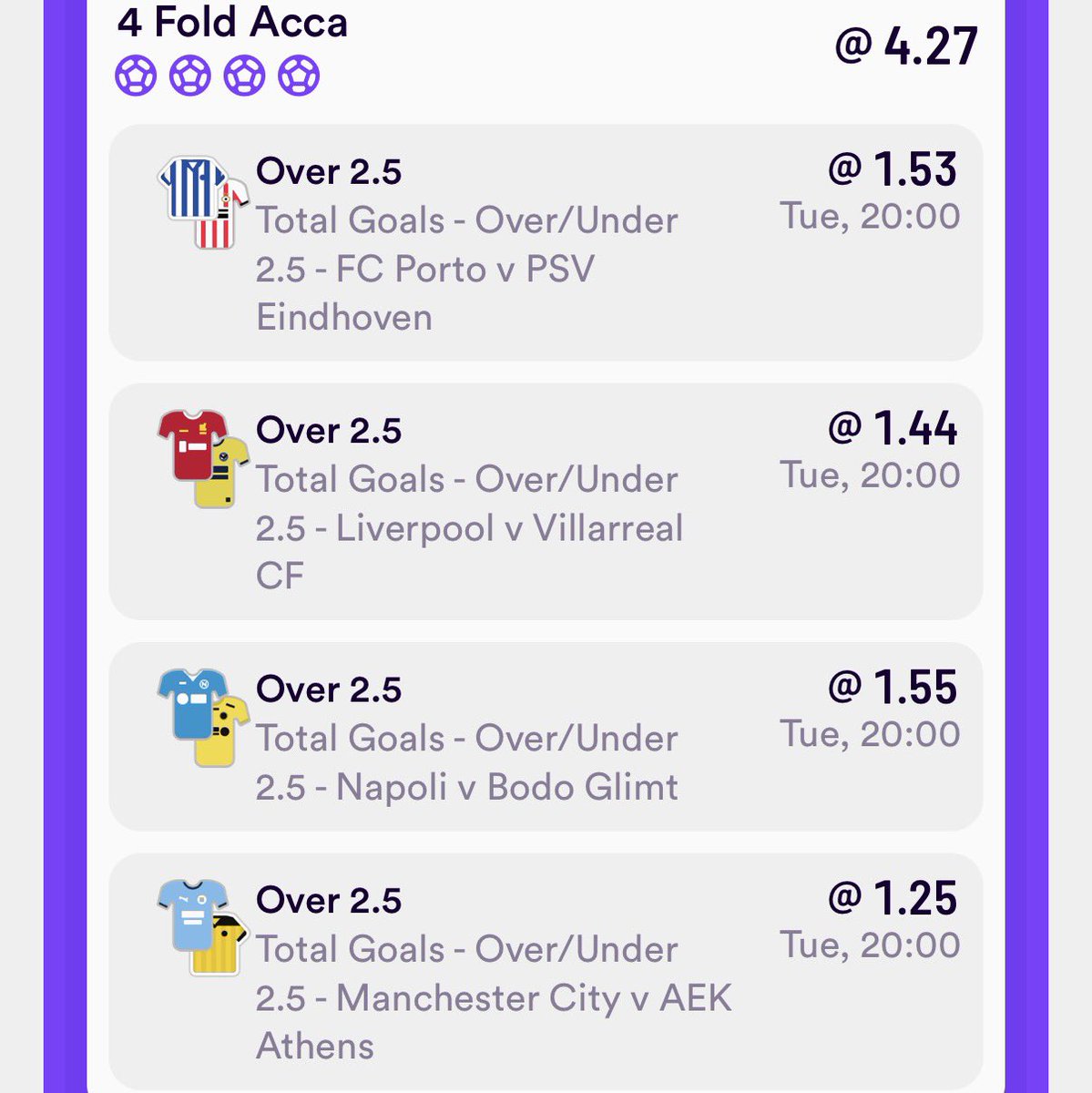 KingsTopTips's tweet photo. UCL BETS FOR TONIGHT!🏆🇪🇺

Who’s joining us?👀 https://t.co/NE9BfqvQRN