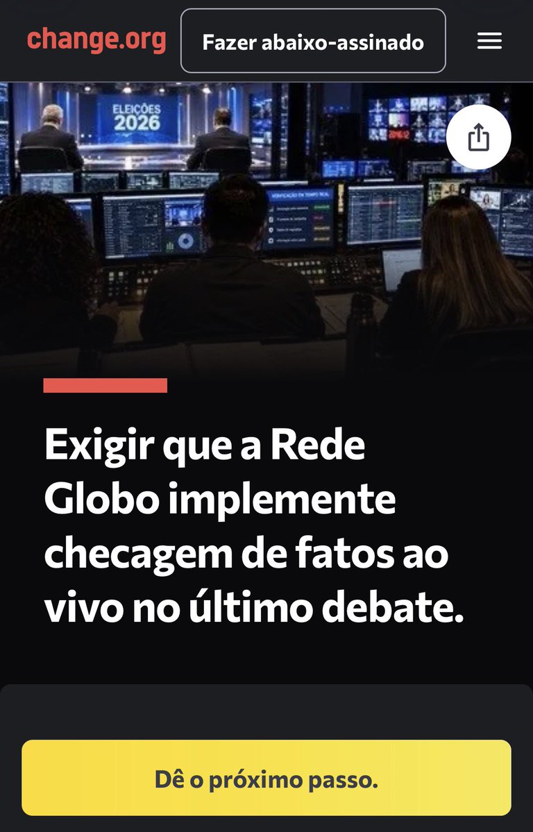 suentrelinhas's tweet photo. 🚨 PESSOAL URGENTE bora assinar e compartilhar esse abaixo-assinado pra globo implementar a checagem de fatos ao vivo no debate de sexta-feira!! 
https://t.co/xli1RaUYHd https://t.co/JTIkpaM9GJ