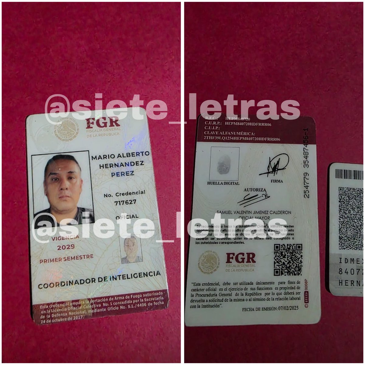 siete_letras's tweet photo. ESTAFADOR de @FGRMexico:

Se trata de Mario Alberto Pérez. Se dice agente federal y coordinador de Inteligencia.

Vende plazas en FEMDO y otras áreas a cambio de $ ciento de miles. Suman unas 8 víctimas en los últimos 6 meses. ¿Lo reconoce? https://t.co/3wZ5P931Bs