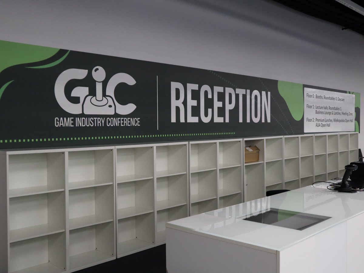 gdcon's tweet photo. Dear GIC people - as you can see, everything is set up and ready for the conference. We can't wait to see you at the corridors and in the halls!

#gamedev #indiedev #gicpoznan #gic26 #gameindustryconference https://t.co/Duf6uxB8KJ