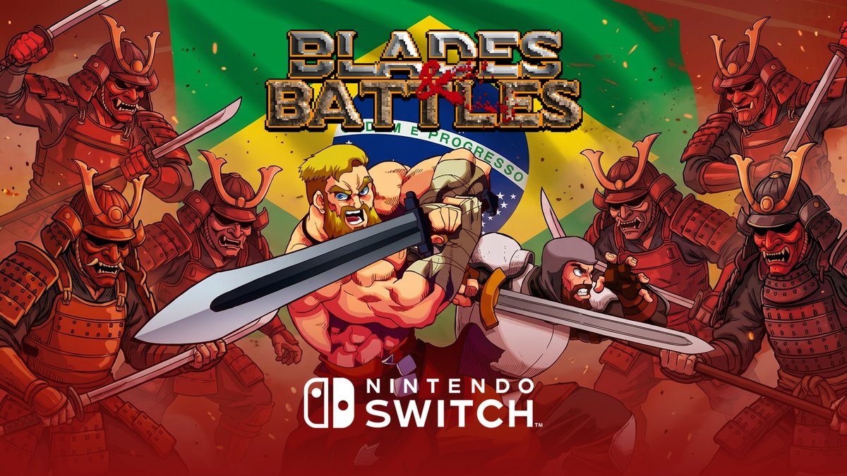 qubytegames's tweet photo. VITÓRIA NA BATALHA DO ORIENTE! ⚔️🇧🇷
Os guerreiros da terra do sol nascente tentaram segurar nossos cavaleiros com pergaminhos místicos e carimbos mágicos! 
Depois de um cerco de 22 dias e uma feroz e sangrenta batalha, Arthur e Lancelot conquistaram seu lugar! 
Blades & Battles está OFICIALMENTE DISPONÍVEL na Nintendo eShop Brasil!
Espalhem a boa nova pelo reino com seu RT!
#beatemup #arcade #retromaing #NintendoSwitch
