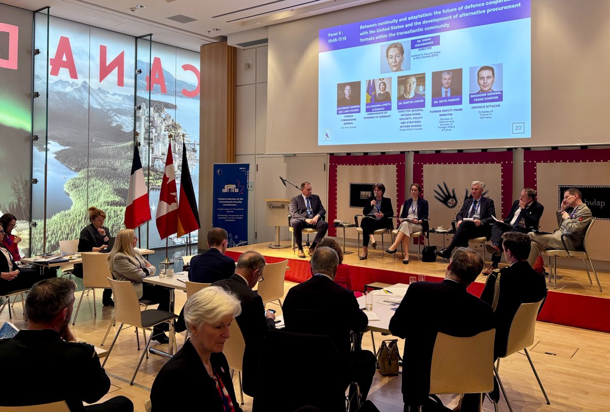 ROEmbGermany's tweet photo. At the Trilateral Seminar on Transatlantic Security Architecture in Berlin, Ambassador @AStanescuRO highlighted the threats in the #BlackSea due to increasingly reckless Russian behavior, pointing out 🇷🇴Romania's commitment to Euro-Atlantic security.
#WeAreNATO #StrongerTogether https://t.co/Zqb8y2Qsdm