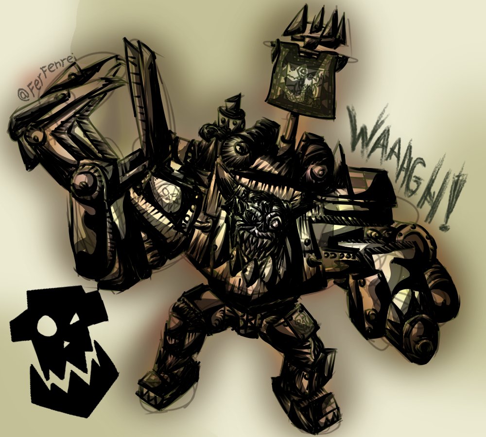 FerFenrei's tweet photo. Alter ver   

 #Orktober #Waaagh #warhammer40k https://t.co/W9R2Hc6ern
