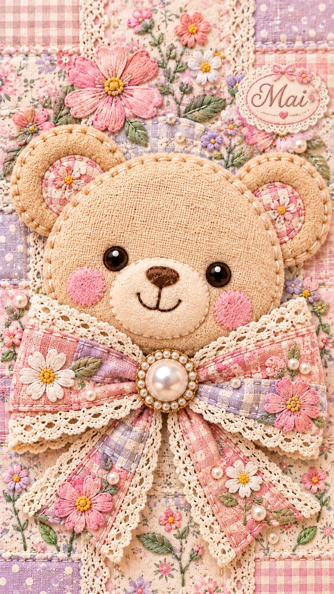 mainosoulmap's tweet photo. 🎀🧸🪡✨
秋色のリボンに、小さなコスモスを咲かせて🌸
ピンクとラベンダーの布を重ねた、ふんわり優しいパッチワークの世界🩷💜
今日も小さな幸せが見つかりますように🧸🍀
#Patchwork https://t.co/QXKI3HneRD