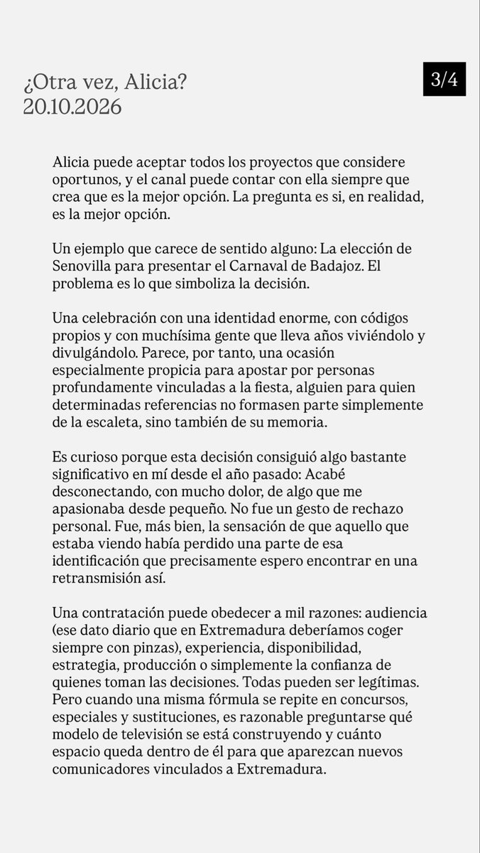 SergioParra97's tweet photo. ¿Otra vez, Alicia?
20.10.2026

Una reflexión sobre decisiones que uno no entiende. https://t.co/PNSQQ0Inat
