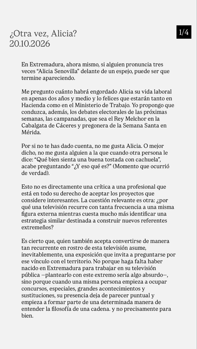SergioParra97's tweet photo. ¿Otra vez, Alicia?
20.10.2026

Una reflexión sobre decisiones que uno no entiende. https://t.co/PNSQQ0Inat