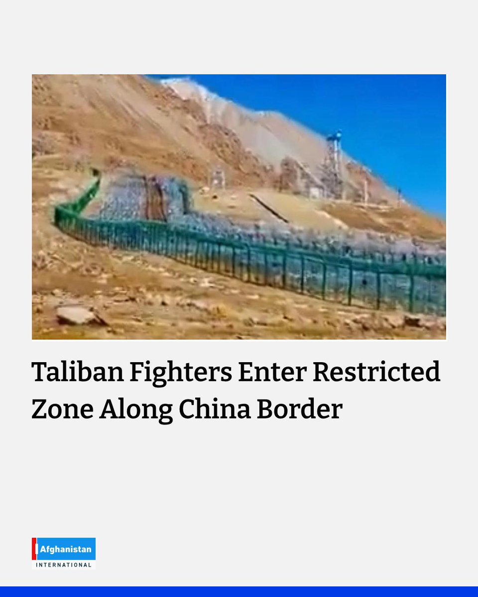 AFIntl_En's tweet photo. A newly circulated video appears to show Taliban fighters entering a restricted area along China’s border in Wakhan, where Chinese border guards warn them in English to leave immediately.
https://t.co/j42mM508wq https://t.co/ru5A37qxyk