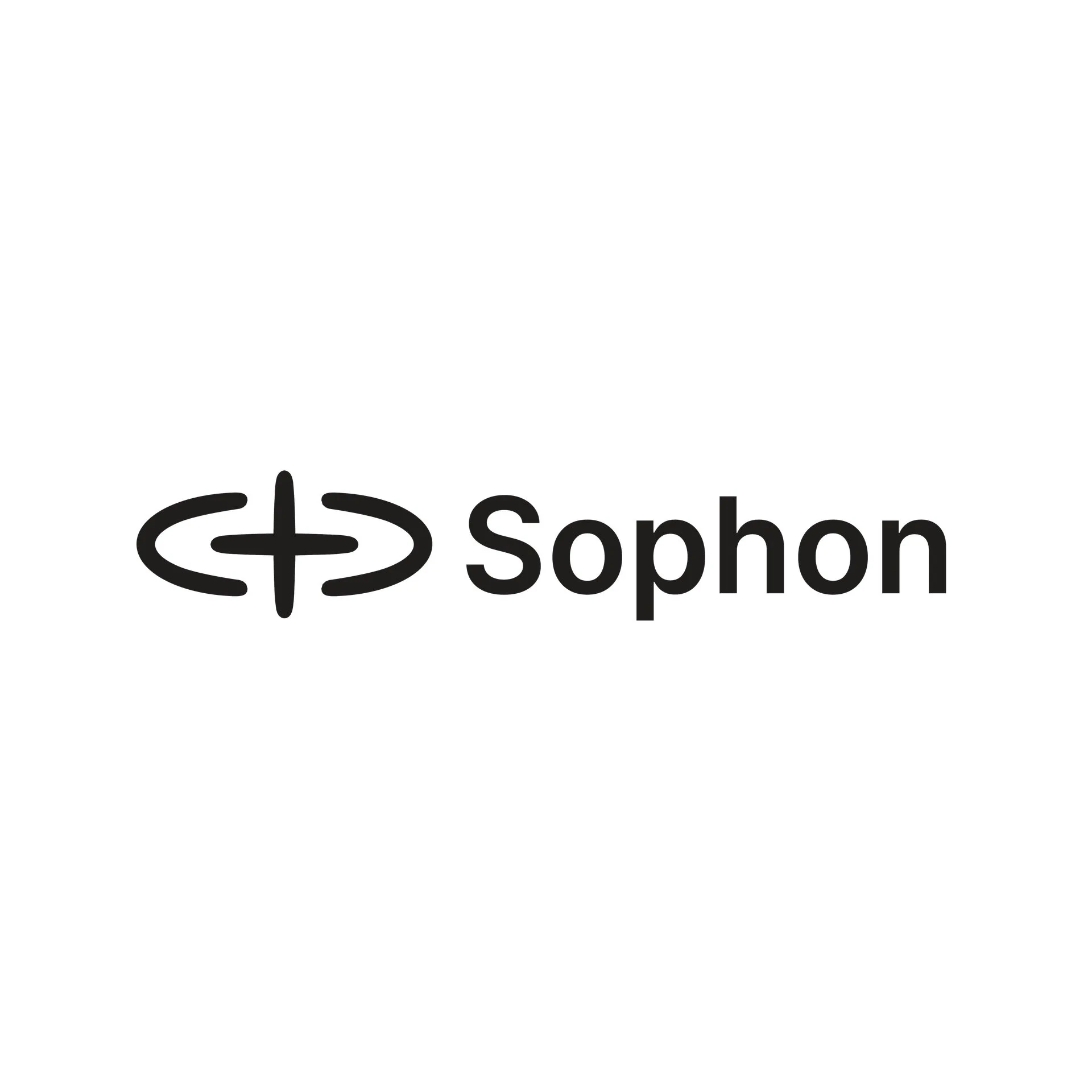 The image displays the Sophon logo, featuring a stylized design and the word "Sophon" in black text on a white background.