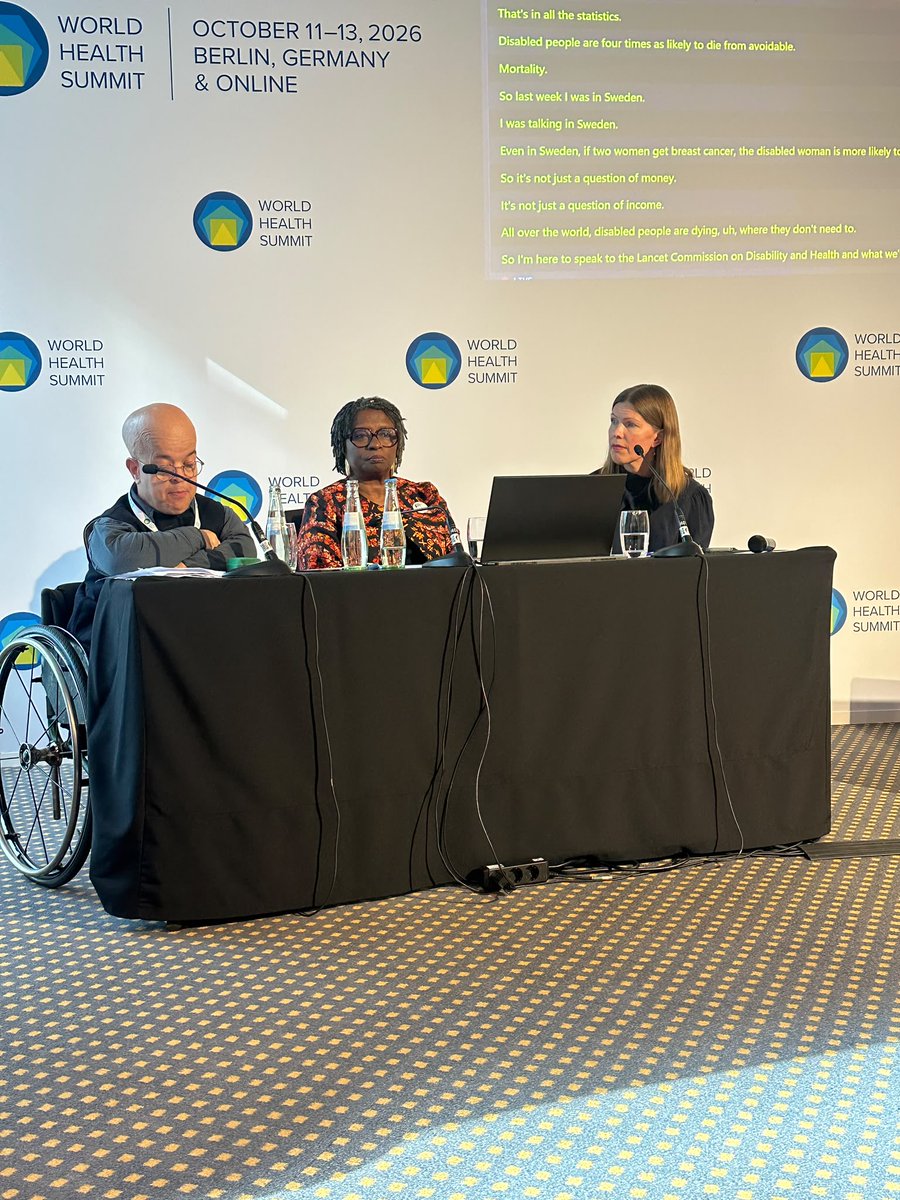 AFGHnetwork's tweet photo. Universal Health Coverage must include people with disabilities.

At #WHS2026, Tom Shakespeare of @TheLancet's Commission on Disability and Health highlighted why disability inclusion is essential to achieving health equity.

A vital reminder as we look ahead to #UHCDay. https://t.co/Te13f51VF7