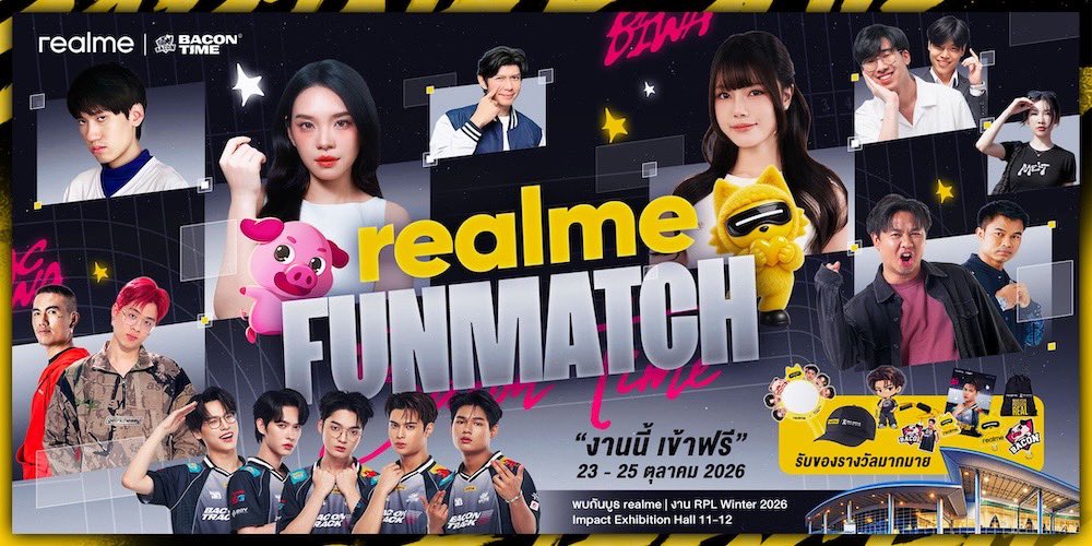 Hello98_th's tweet photo. วิน เมธาวิน แบรนด์แอมบาสเดอร์ realme เตรียมบุกบูธ realme เวลา 16.30 น. มาร่วมสร้างสีสันและเติมความร้อนแรงให้กับงาน ARENA OF THE DECADE อีกหนึ่งโมเมนต์สำคัญที่แฟน ๆ ไม่ควรพลาด 

🔗 https://t.co/h2nZHuh7bO
#winmetawin️️  #Realmeth #realme16Series5G https://t.co/2kQF5mdc3b
