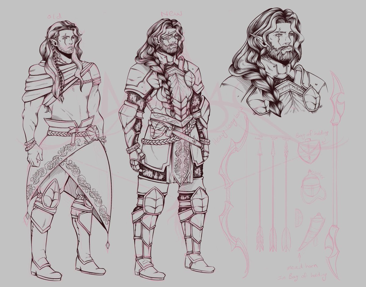 studios_momo's tweet photo. ⋆˙ᝰ「 OC / D&amp;D ART 」

he has grown so much. my magnificent boy. work has been throttling me so enjoy another wip of line-art. 

#art | #oc | #dnd | #pirphal https://t.co/cUOAehjiwt