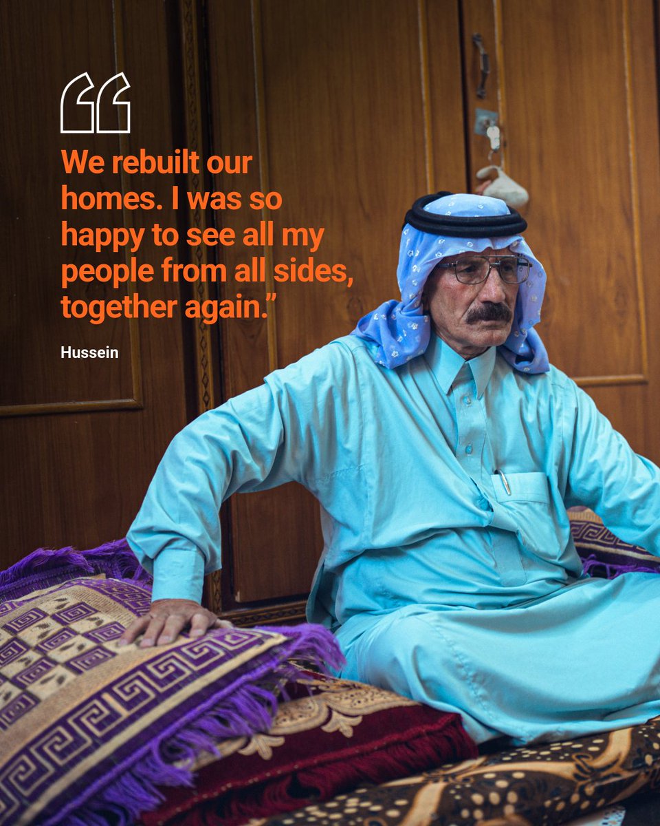 UNmigration's tweet photo. In Iraq’s Amriyat Al-Fallujah, years of conflict and displacement forced families from their homes and left entire communities struggling to recover.  

For many, returning home was only the first step. https://t.co/YBffQvnUbn