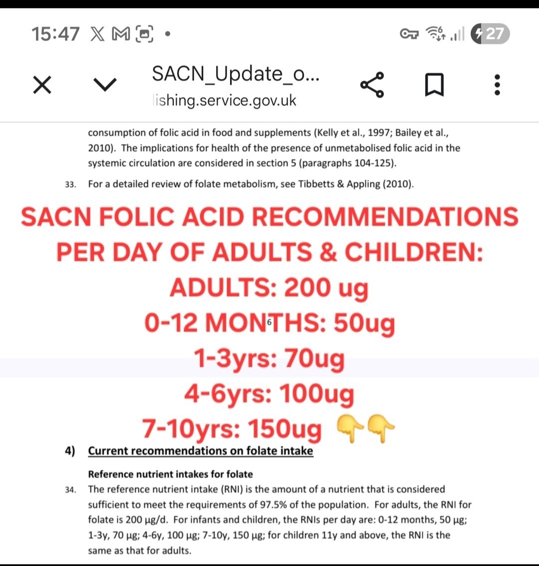 upforthefight1's tweet photo. ‼️2 WEETABIX = 64ug 👇 FOLIC ACID

2 SLICES OF BREAD = 80ug 👇

TOTAL 144ug JUST from brekkie &amp; sarnie

Taking children UNDER 7 yrs old well above daily SACN RECOMMENDATION LIMIT. 👇

That's WITHOUT evening meal, snacks, cakes, sweets etc.‼️ 

OVERDOSING OUR CHILDREN 😡😡 https://t.co/bufa09jNcT