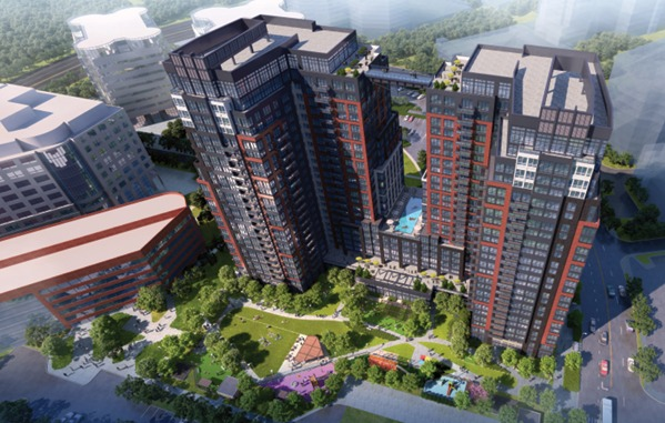 TODNewsHub's tweet photo. Wow. These additional renderings show just how far the DC region’s development boom has shifted WAY across the Potomac.

Tysons is preparing for:

• Two 24-story towers
• 652 new homes
• A massive public park
• A skybridge on the 23rd floor

Billions in Silver Line-fueled development are transforming America’s quintessential edge city into a skyline of its own.