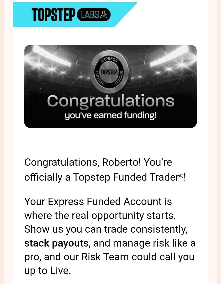 toniiend's tweet photo. I've passed before, going full port every time and then burning them within days, along with many other evaluations. This time it took me almost 2 months to pass, but I stayed disciplined, locking my risks weekly and increasing size when needed thanks to the static MLL. @Topstep https://t.co/e1v9DXDgpf