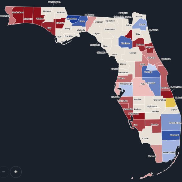 THEHISTORY245's tweet photo. NOW: 200,000 people have voted in-person early in Florida and Republicans are starting to GAIN again

🔴 Republican: 81,882 (40.8%)
🔵 Democrat: 80,018 (39.9%)
🇺🇸 https://t.co/okHf8ugEk5