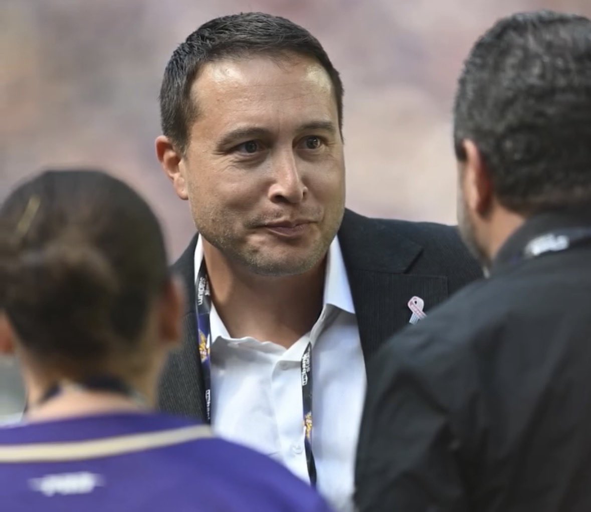 vikingzfanpage's tweet photo. The #Vikings are expected to be “very active and aggressive” in terms of enhancing the roster ahead of November 10th’s trade deadline, @alec_lewis mentioned via @AlecLewisShow. 

“I dont know if in the past I would be as convicted and confident in saying that around this time of year.”
