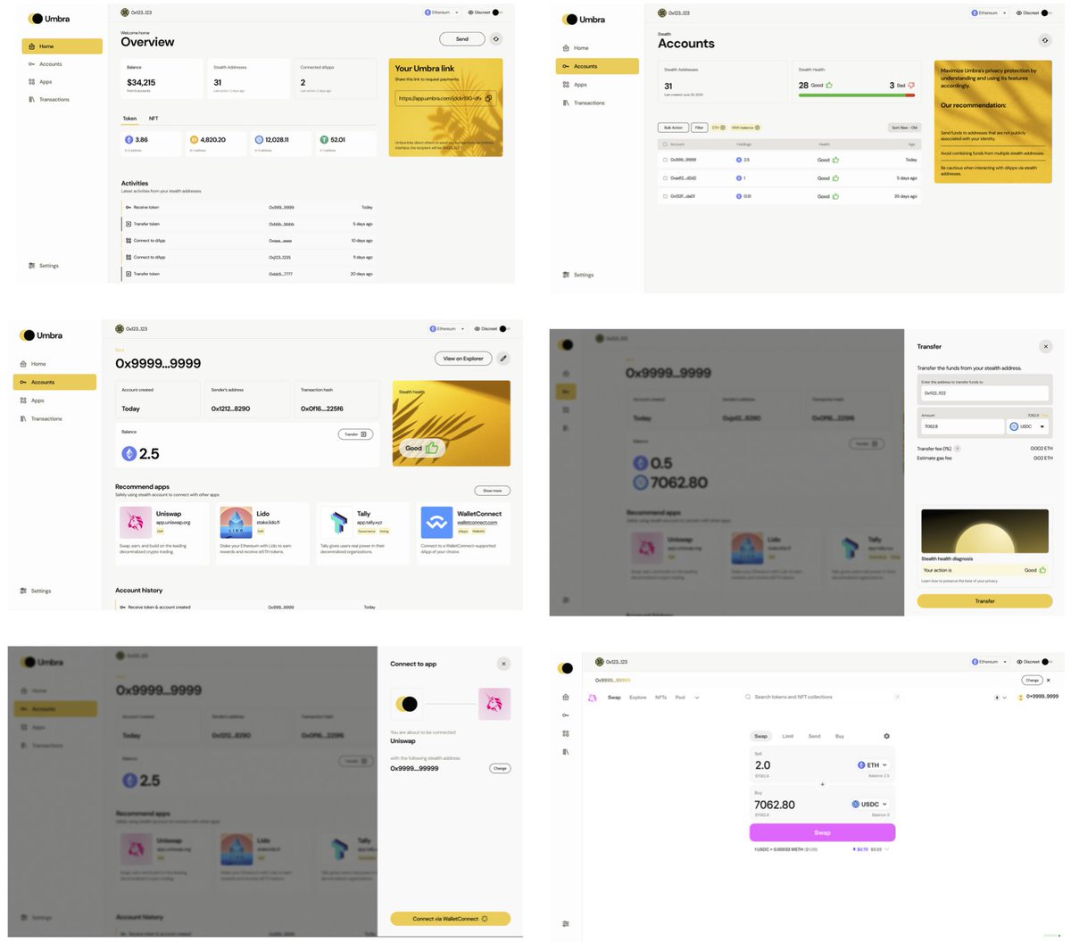 UmbraCash's tweet photo. Guess who's also going to be able to ship its v2 with support from the current @OctantApp Privacy Round?

Here's a sneak peak on what we've been building to improve the OG stealth address protocol on Ethereum. https://t.co/tIUMo0epgH