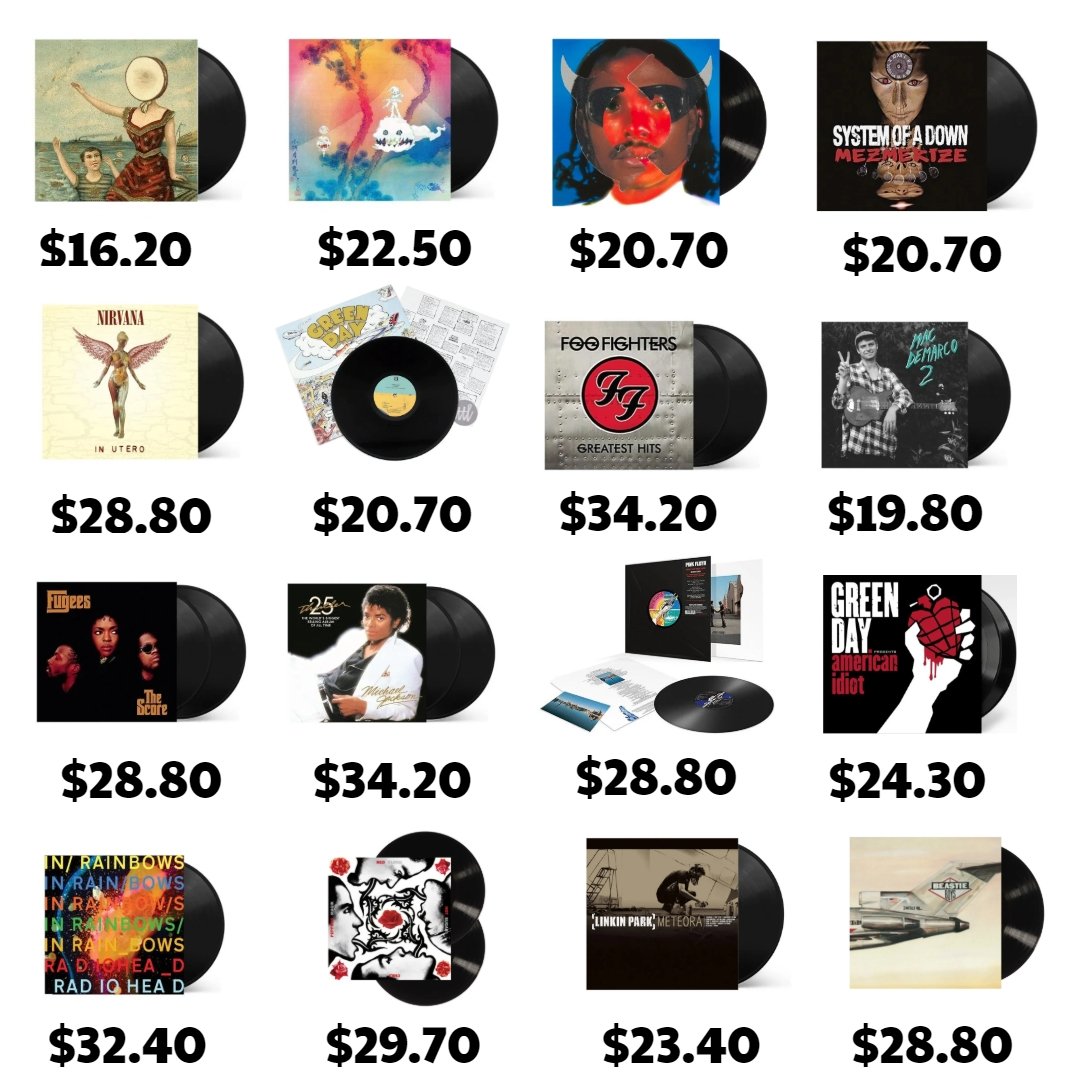 HipHopNumbers's tweet photo. Vinyl sale!! 

https://t.co/tSuYrs84BE

Check out some of these prices! 

Use code HHN10 for these prices 

Shout out to @vinyldotcom https://t.co/Z907ucPQYB