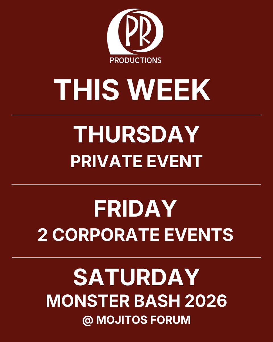 PRProductions's tweet photo. THIS WEEK in #Atlanta!
The Elite #International &amp; #Latin #Events
#Drinks #Music #Dance #Dj's

Hosted by @PRProd
https://t.co/v3cIW7HqGf

#Thursday #Friday #Saturday #Free #Dance #salsa #birthday
#nightlife #AtlantaNight #atlnightlife #partyatlanta #privateparties #corporateevent https://t.co/KaL5iZ4ebj